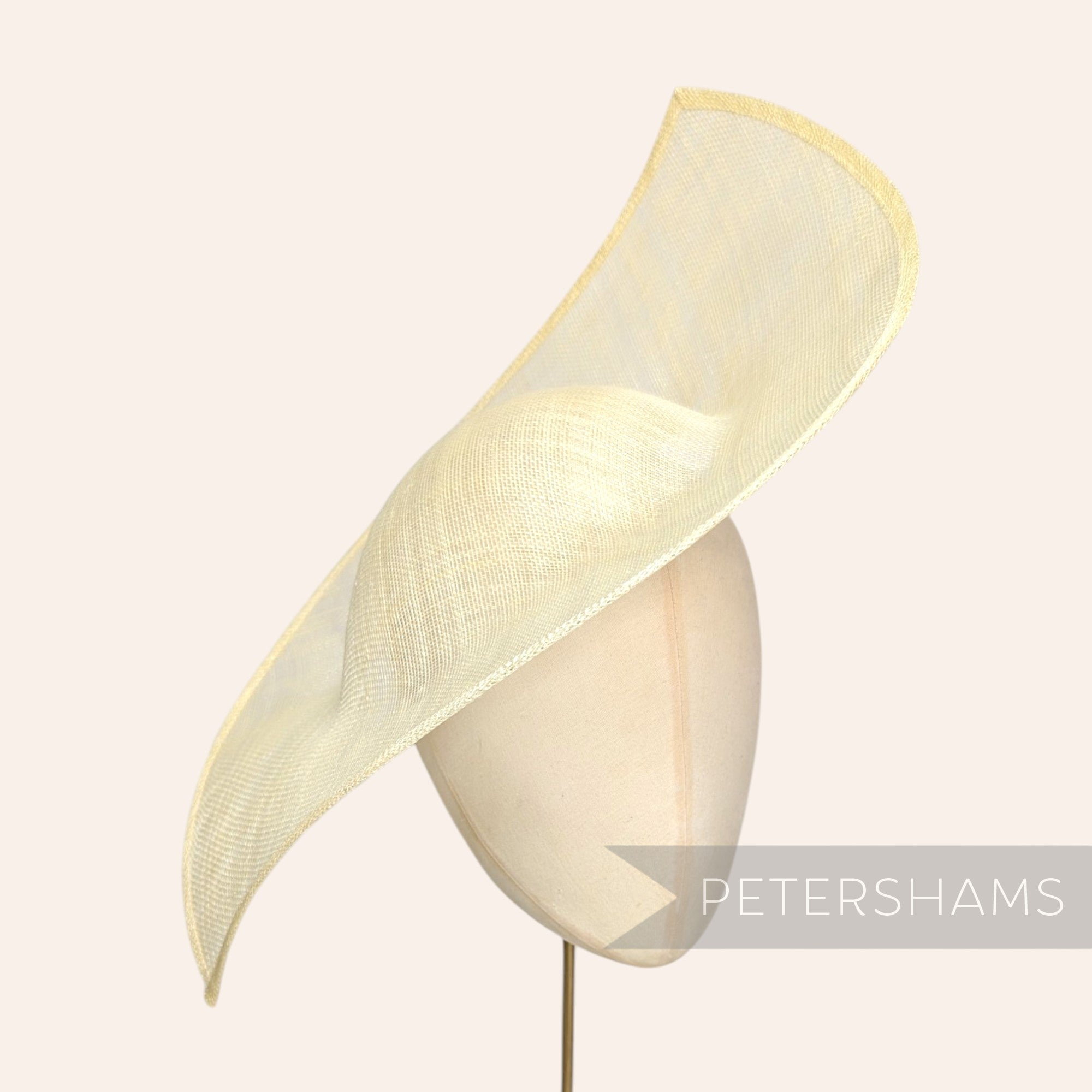 'Jackie' Double Pointed Sinamay Fascinator Hat Base