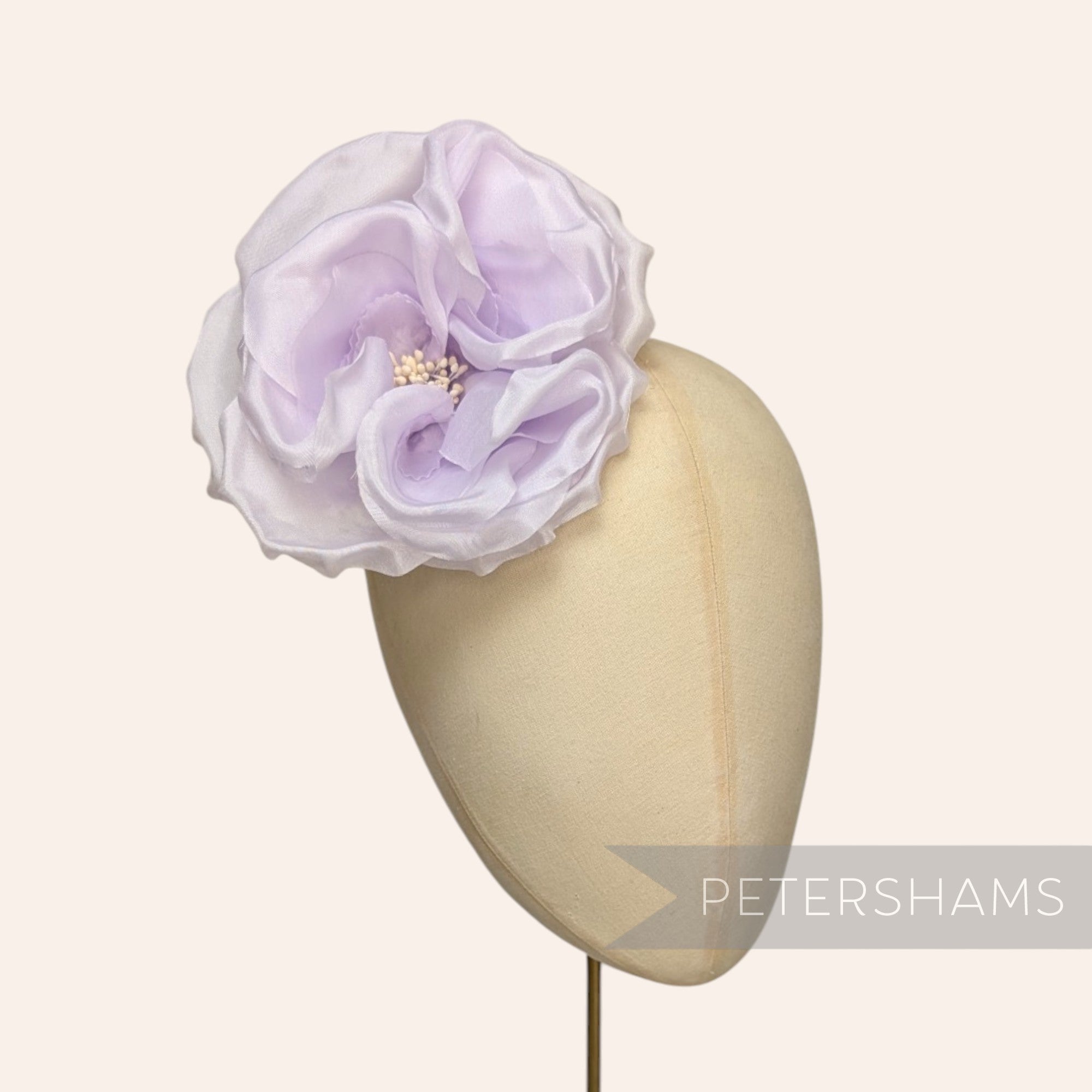 'Danielle' Large 15cm Silk Rose Millinery Flower Hat Mount
