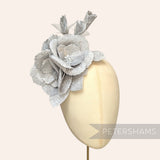 'Josie' Large 20cm Velvet & Organza Millinery Flower Hat Mount
