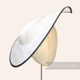 Extra Large Pointed Tip Sinamay Fascinator Hat Base