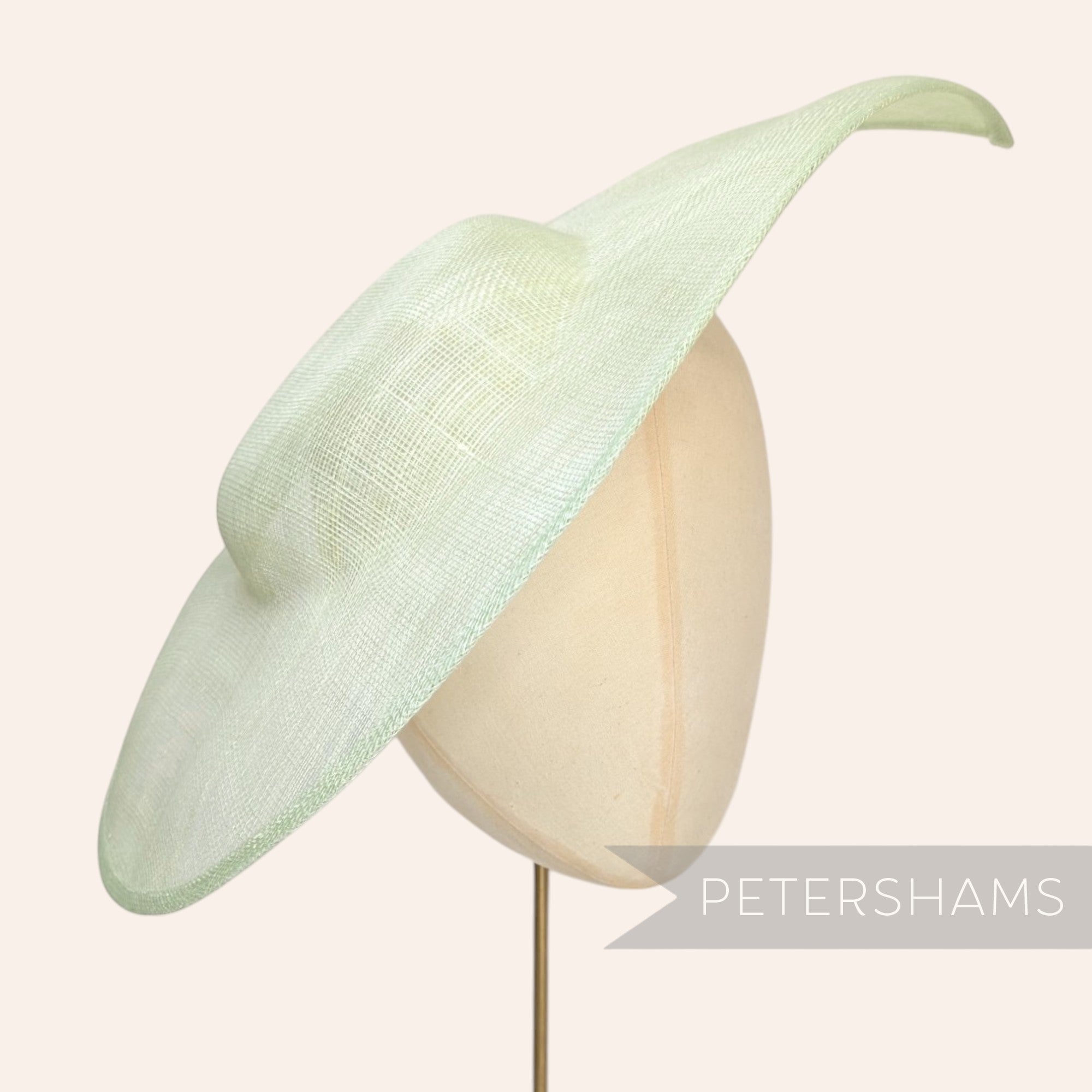 Extra Large Pointed Tip Sinamay Fascinator Hat Base