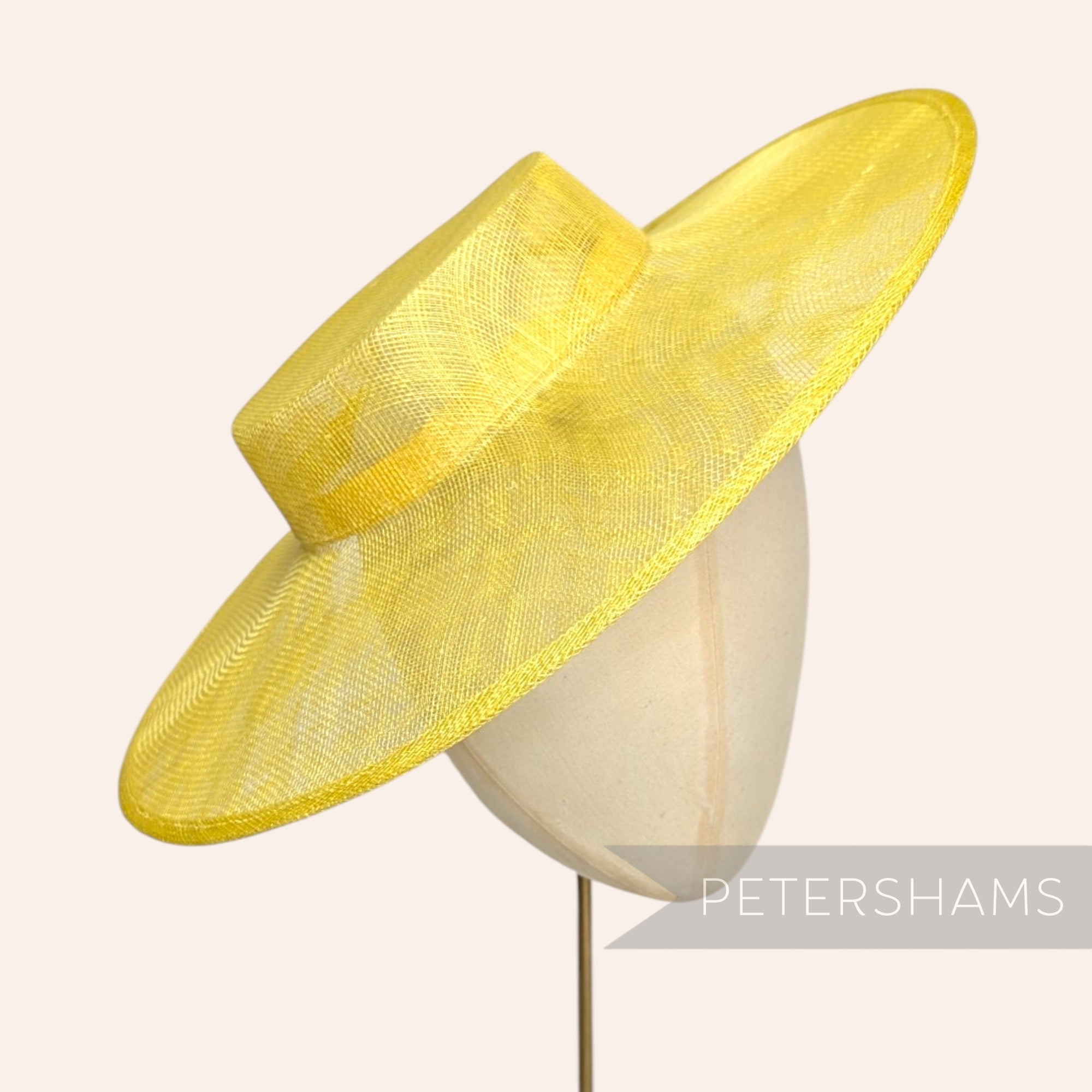 Large Brim Sinamay Boater Fascinator Hat Base