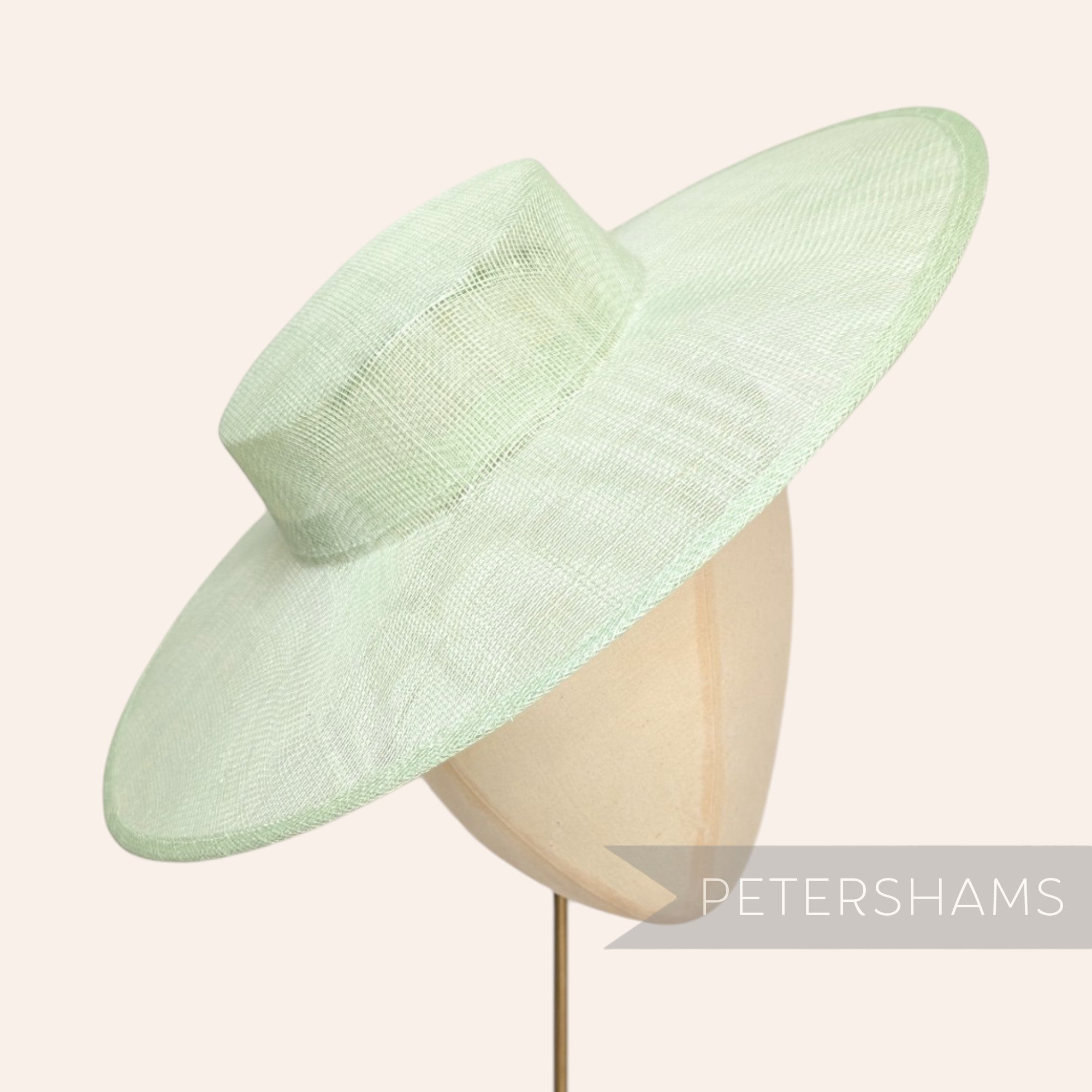 Large Brim Sinamay Boater Fascinator Hat Base