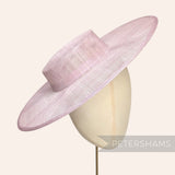 Large Brim Sinamay Boater Fascinator Hat Base