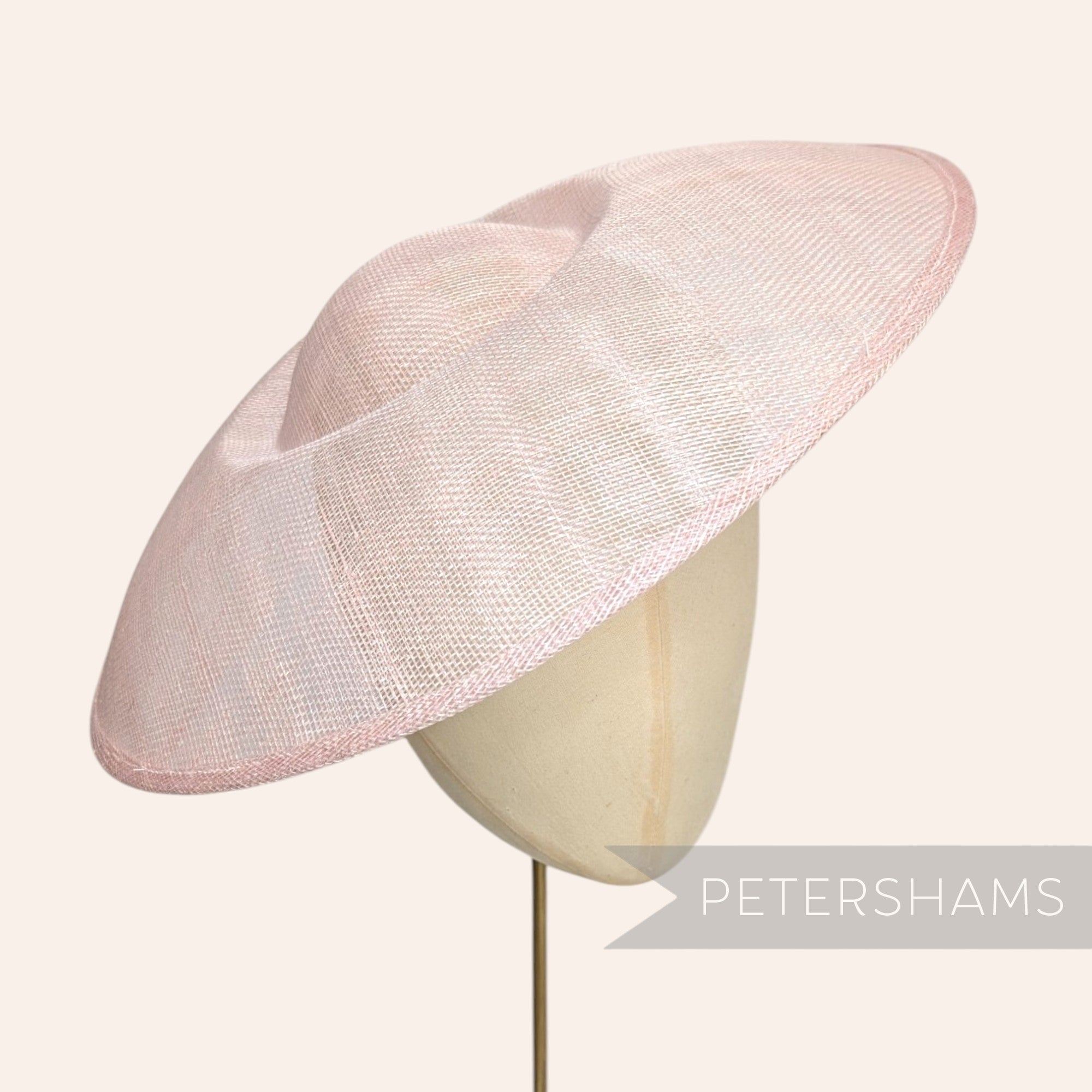 'Charlotte' 35cm Extra Large Saucer Sinamay Fascinator Hat Base