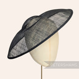 'Charlotte' 35cm Extra Large Saucer Sinamay Fascinator Hat Base