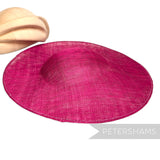*One-off* Untrimmed Large 34cm Sloped Upturned Sinamay Base