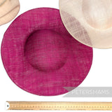 *One-off* Untrimmed Large 34cm Sloped Upturned Sinamay Base