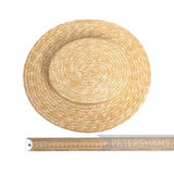 *One-off* 20.5" Small Natural Straw English Boater Facscinator Hat Base