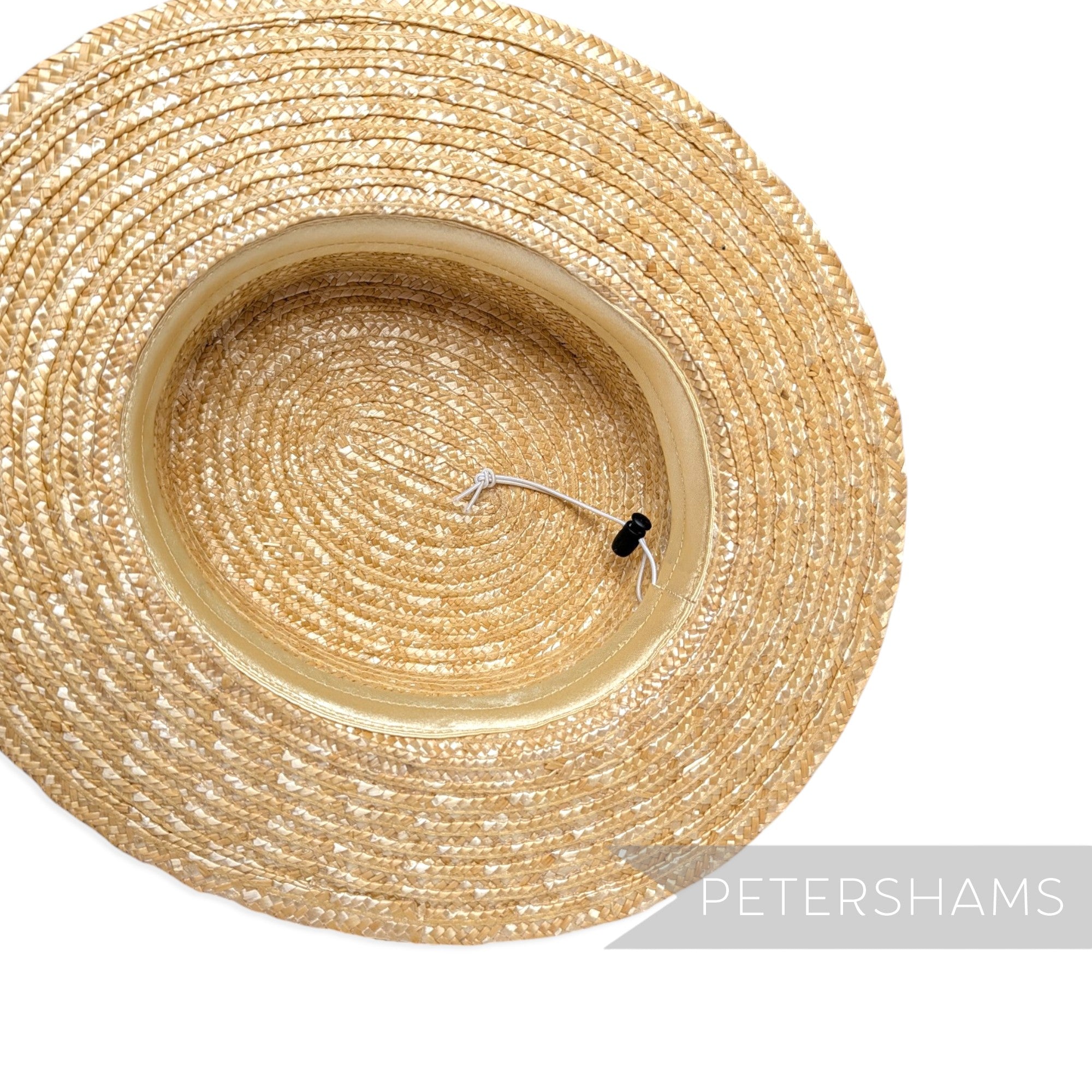*One-off* 20.5" Small Natural Straw English Boater Facscinator Hat Base