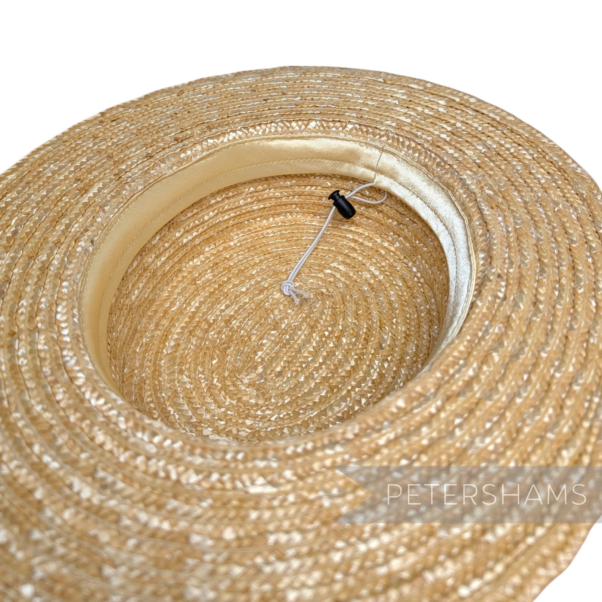 *One-off* 20.5" Small Natural Straw English Boater Facscinator Hat Base