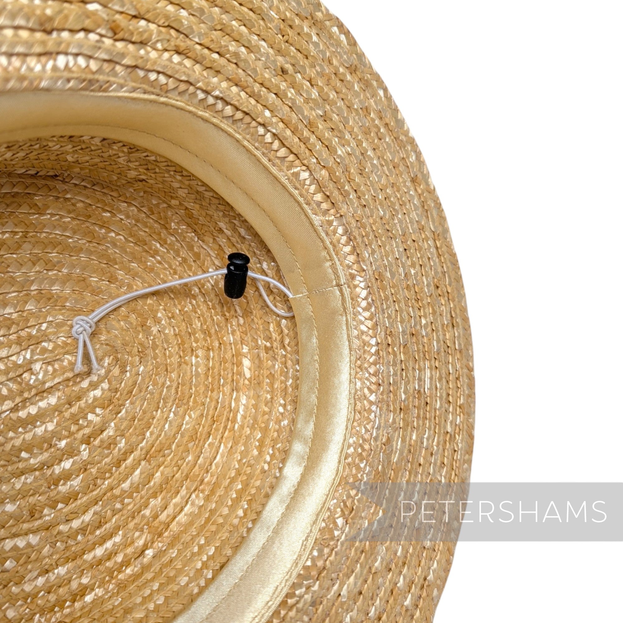 *One-off* 20.5" Small Natural Straw English Boater Facscinator Hat Base