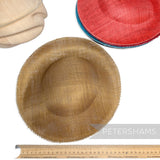 *One-off* Untrimmed 29cm Sloped Upturned Sinamay Base