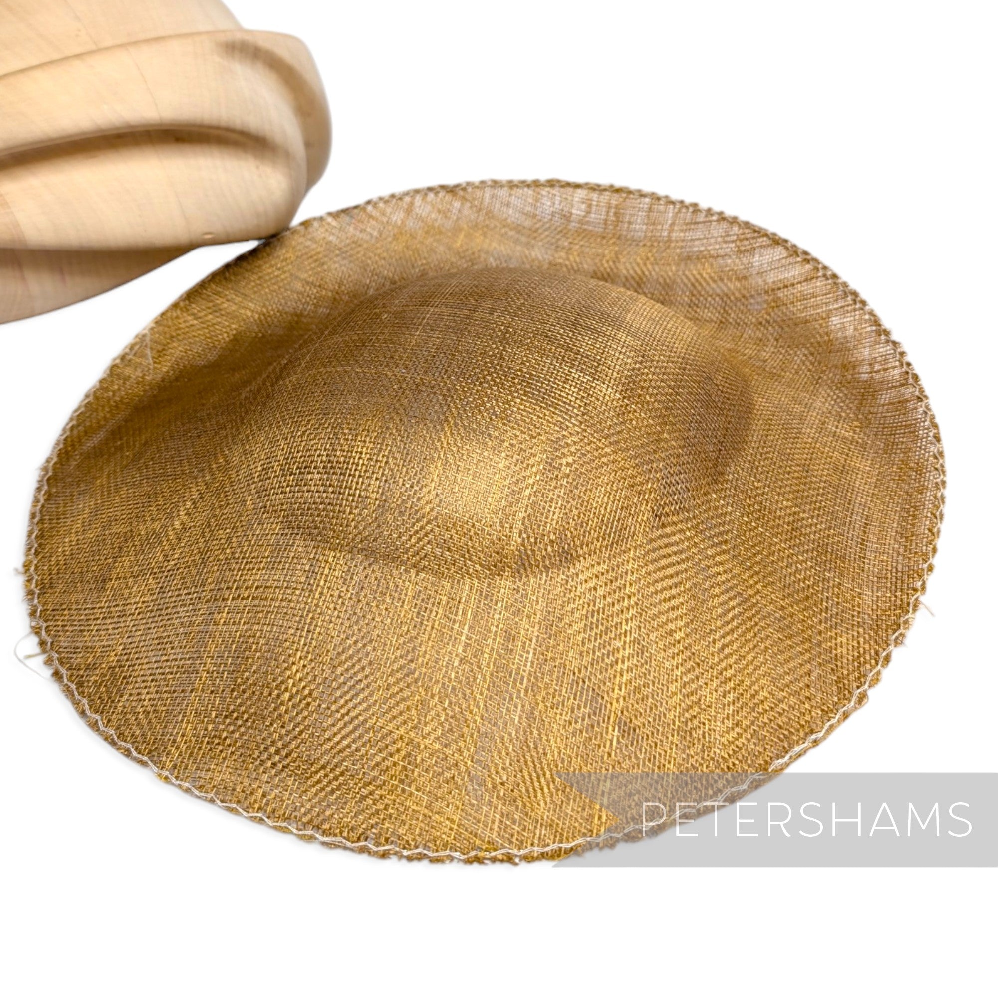 *One-off* Untrimmed 29cm Sloped Upturned Sinamay Base