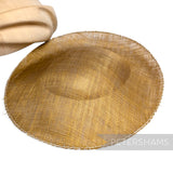 *One-off* Untrimmed 29cm Sloped Upturned Sinamay Base