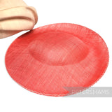 *One-off* Untrimmed 29cm Sloped Upturned Sinamay Base