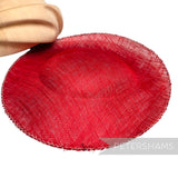 *One-off* Untrimmed 29cm Sloped Upturned Sinamay Base