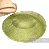*One-off* Untrimmed 29cm Sloped Upturned Sinamay Base