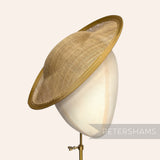 *One-off* 30cm Sloped Upturned Sinamay Base with Petersham Edge