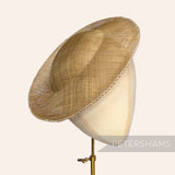 *One-off* Untrimmed 29cm Sloped Upturned Sinamay Base