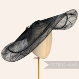 *One-off* Extra Large 51cm Sinamay and Lattice Crin Disc