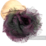 *One-off* Westwood Style 'Steyer' Frayed Ombre Organza Fabric Flower