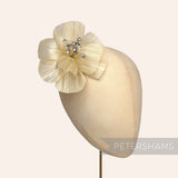 *One-off* STUNNING Silk Abaca and Diamante Flower
