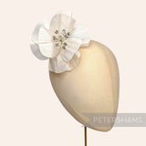 *One-off* STUNNING Silk Abaca and Diamante Flower