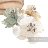*One-off* STUNNING Silk Abaca and Diamante Flower