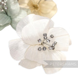 *One-off* STUNNING Silk Abaca and Diamante Flower