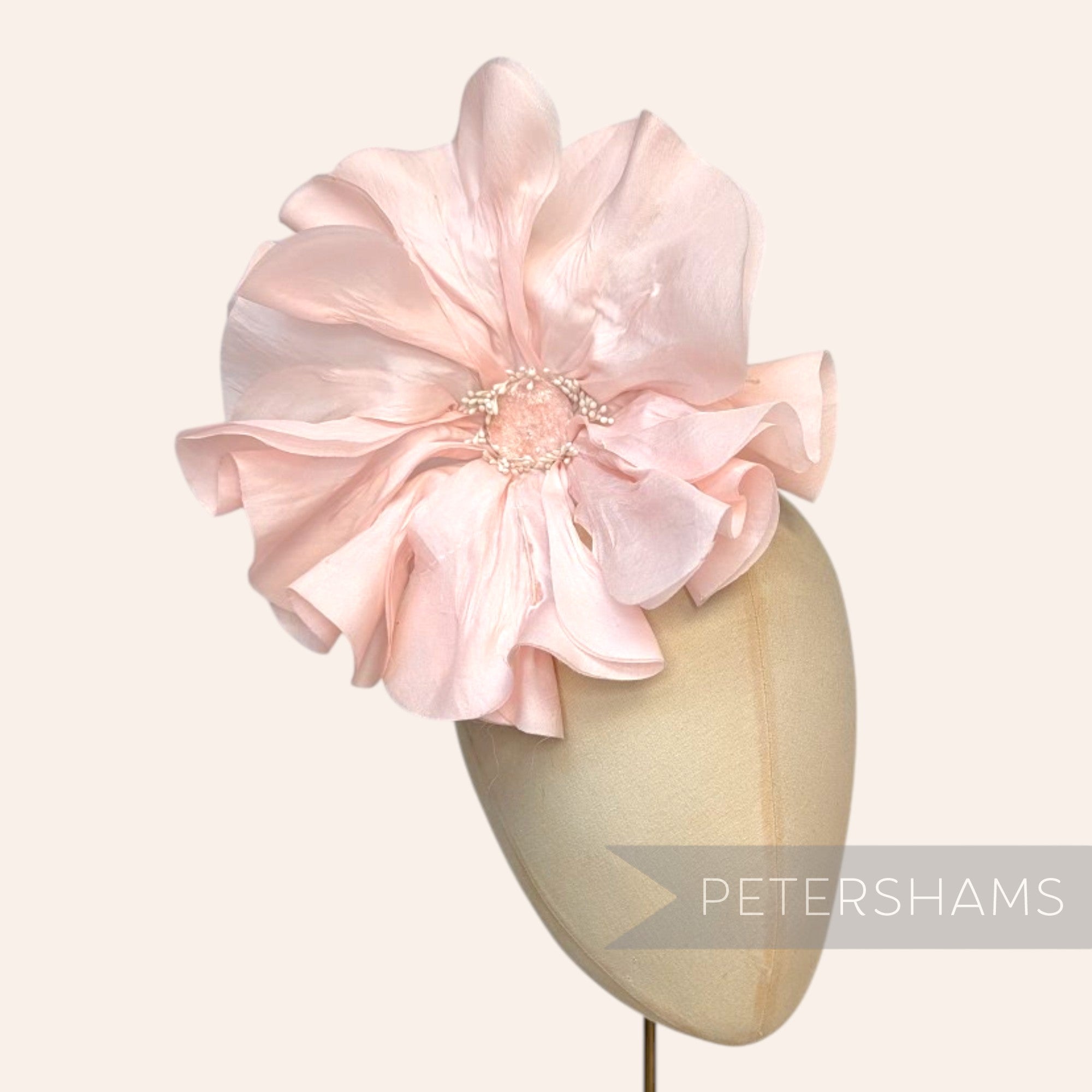 *One-off* 'Cam' XL 20cm Silk Poppy Millinery Flower Mount