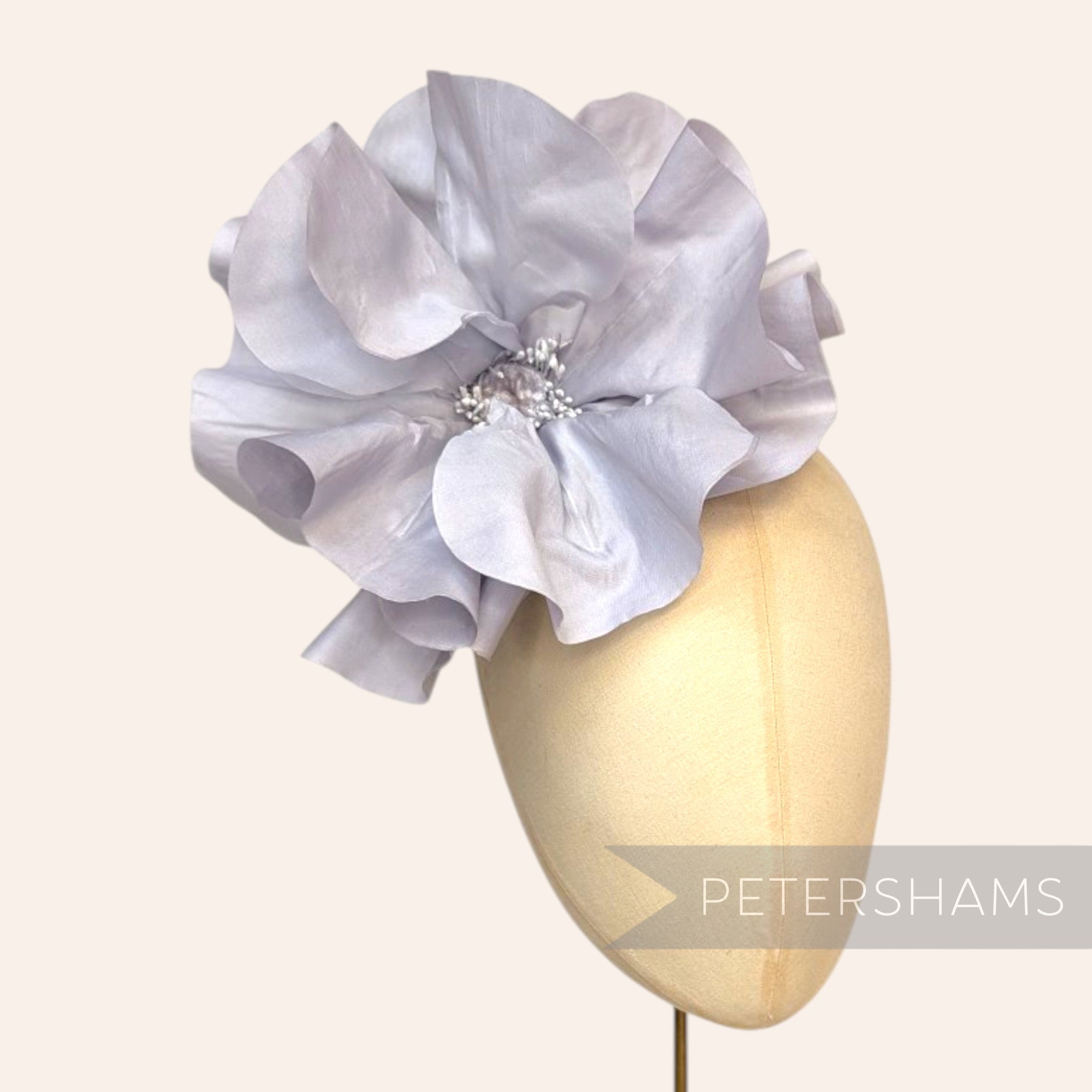 *One-off* 'Cam' XL 20cm Silk Poppy Millinery Flower Mount