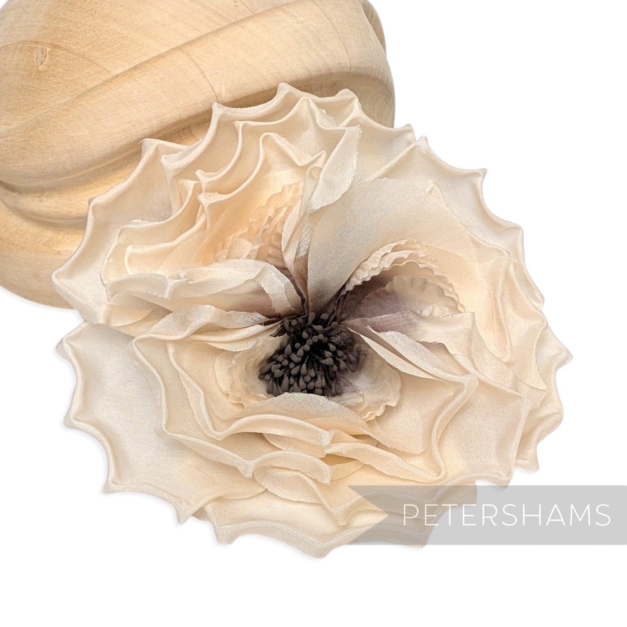 *One-off* 'Dani' Large 15cm Silk Rose Millinery Flower Hat Mount