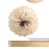 *One-off* 'Dani' Large 15cm Silk Rose Millinery Flower Hat Mount