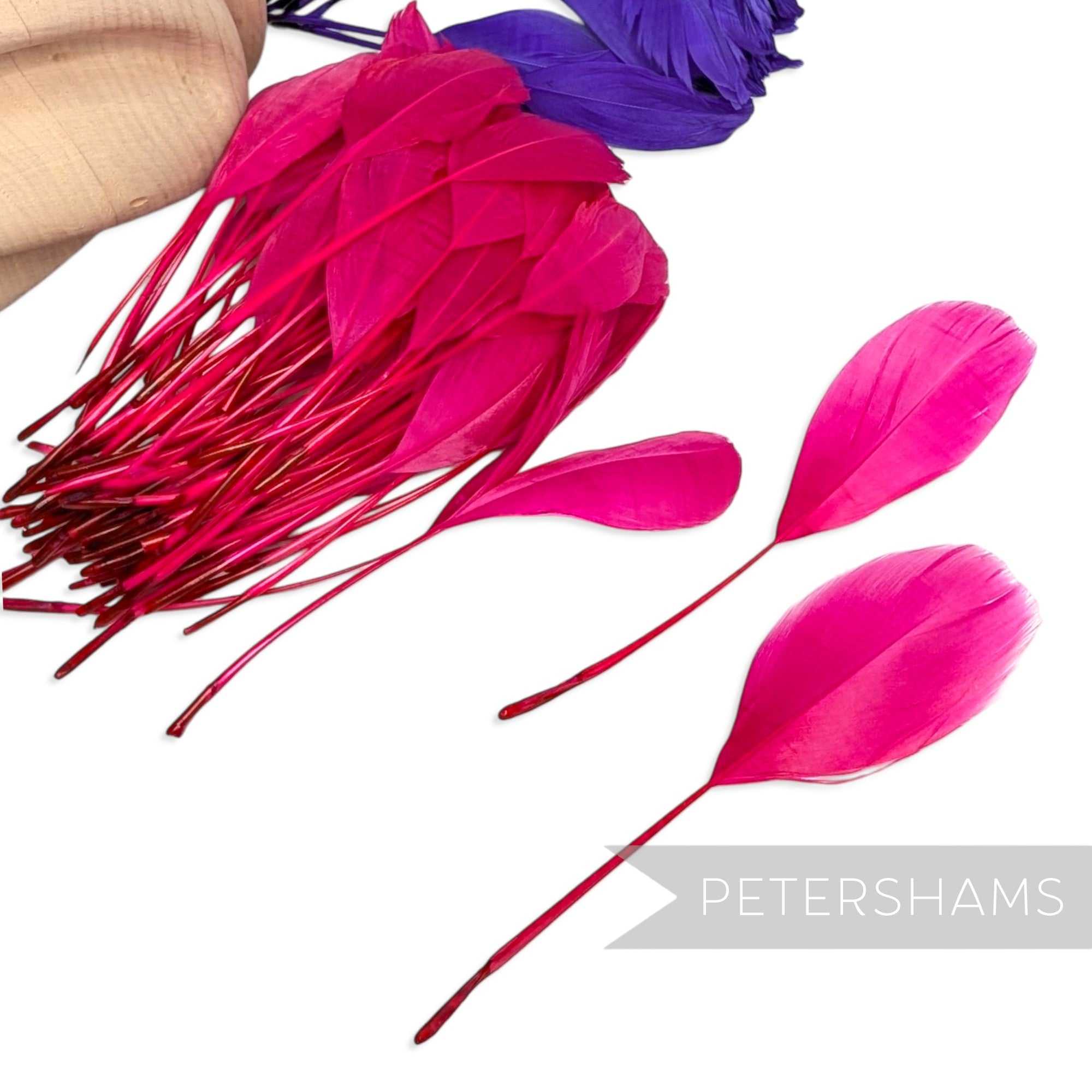 Stripped Goose Nagorie Feathers - Pack of 100