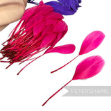 Stripped Goose Nagorie Feathers - Pack of 100