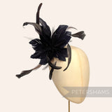 *One-Off* Goose Nagorie & Stripped Coque Feather Flower Mount