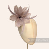 *One-Off* Goose Nagorie & Stripped Coque Feather Flower Mount