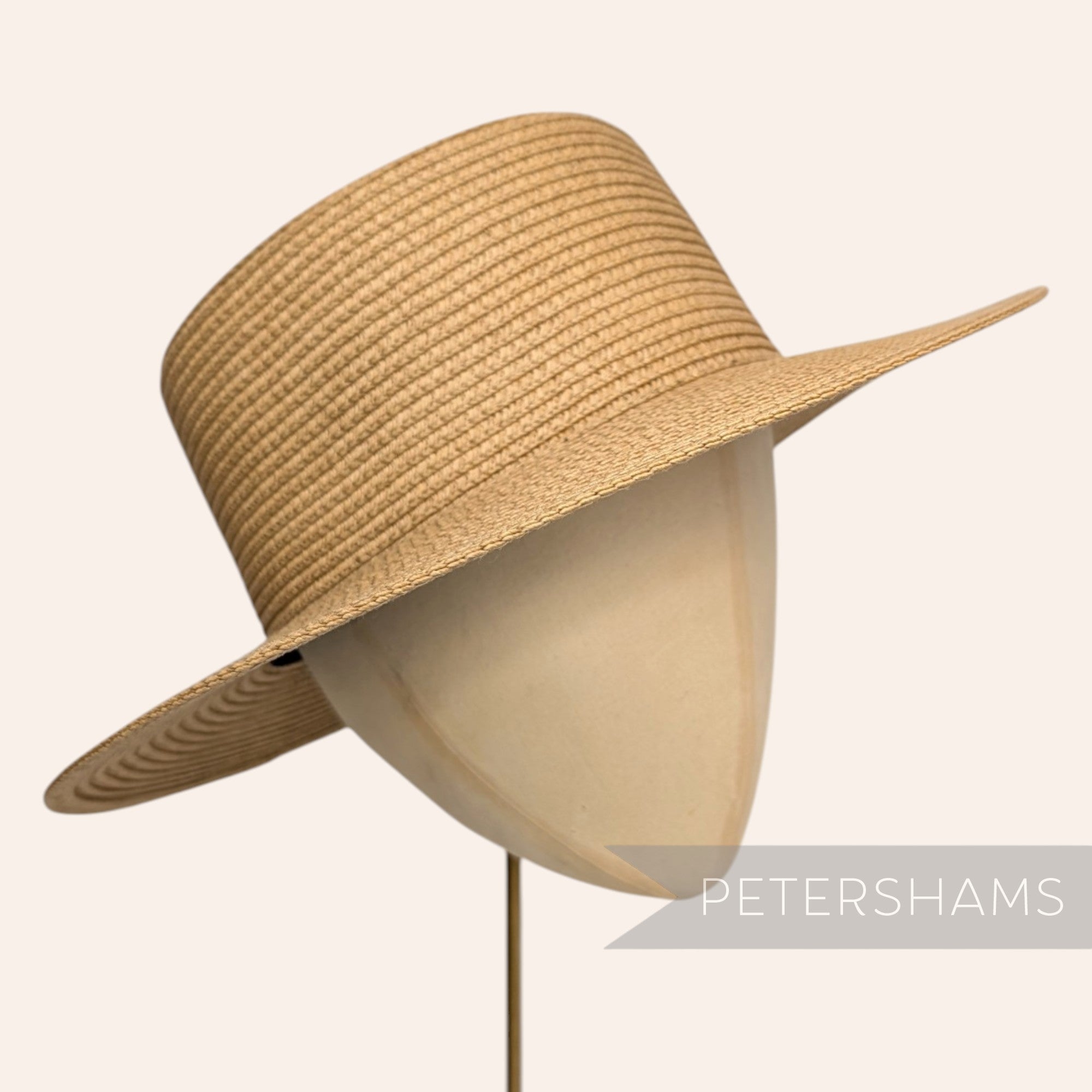 Medium Brim Flat Oval Crown Adjustable Hat