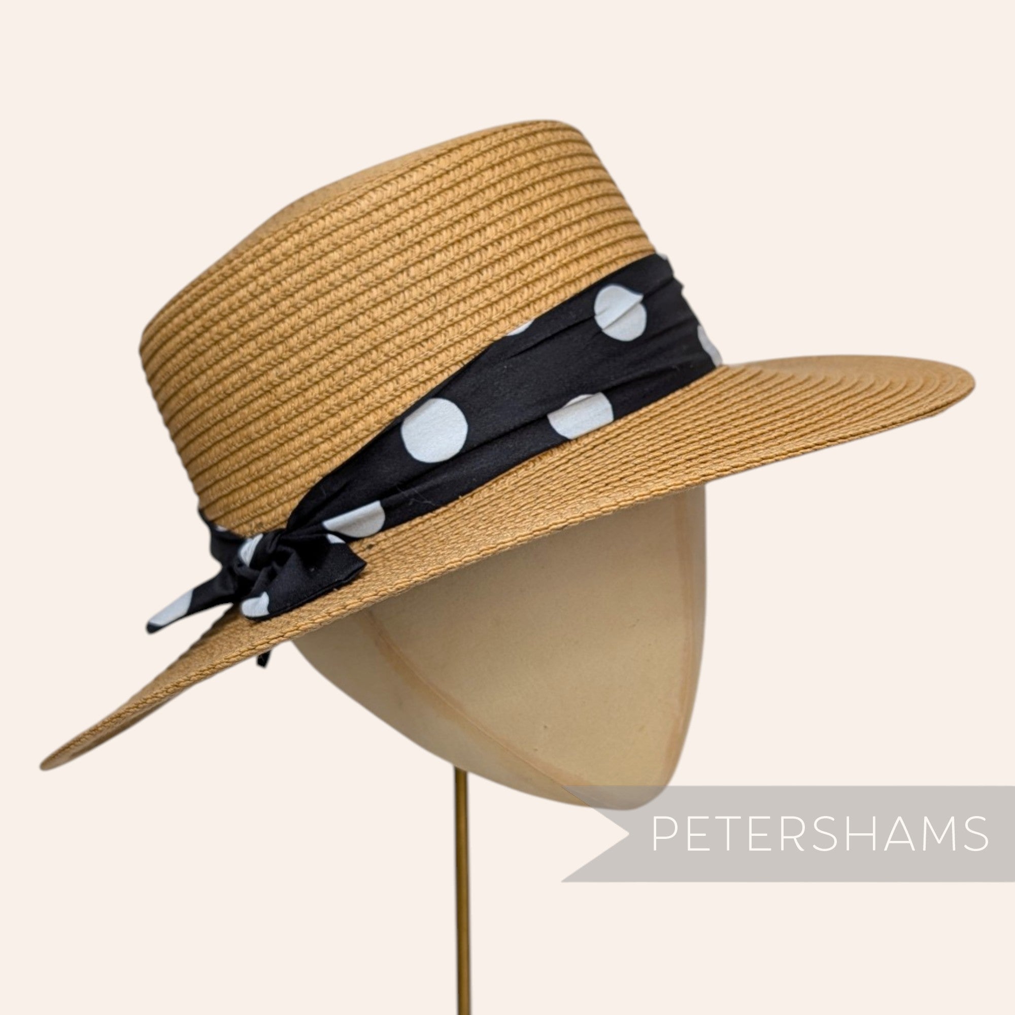 Medium Brim Flat Oval Crown Adjustable Hat
