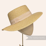 Medium Brim Flat Oval Crown Adjustable Hat