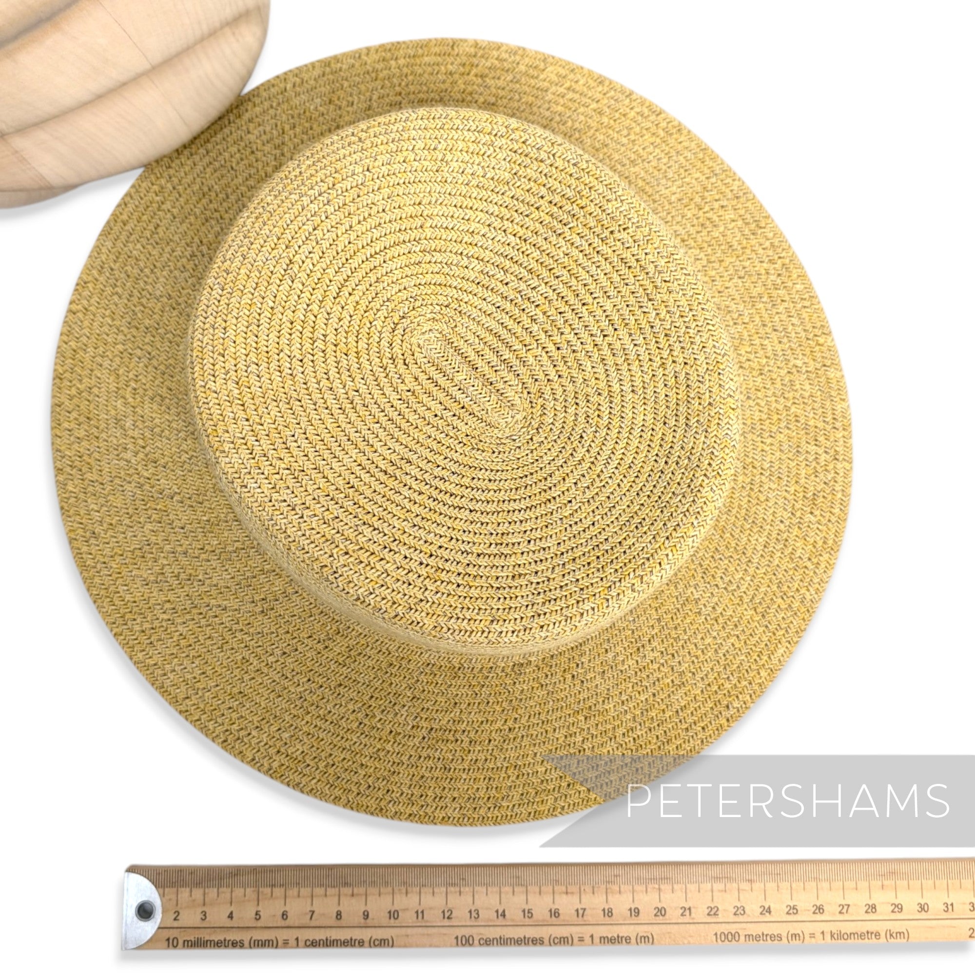 Flat Oval Crown & Short Flat Brim Adjustable Untrimmed Hat