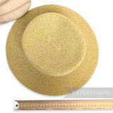 Flat Oval Crown & Short Flat Brim Adjustable Untrimmed Hat