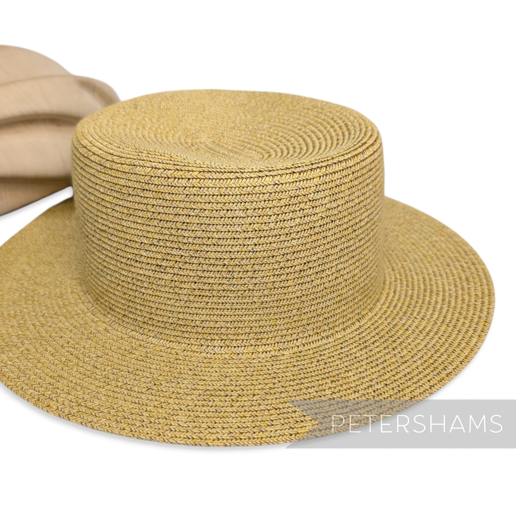 Flat Oval Crown & Short Flat Brim Adjustable Untrimmed Hat