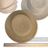 Flat Oval Crown & Short Flat Brim Adjustable Untrimmed Hat