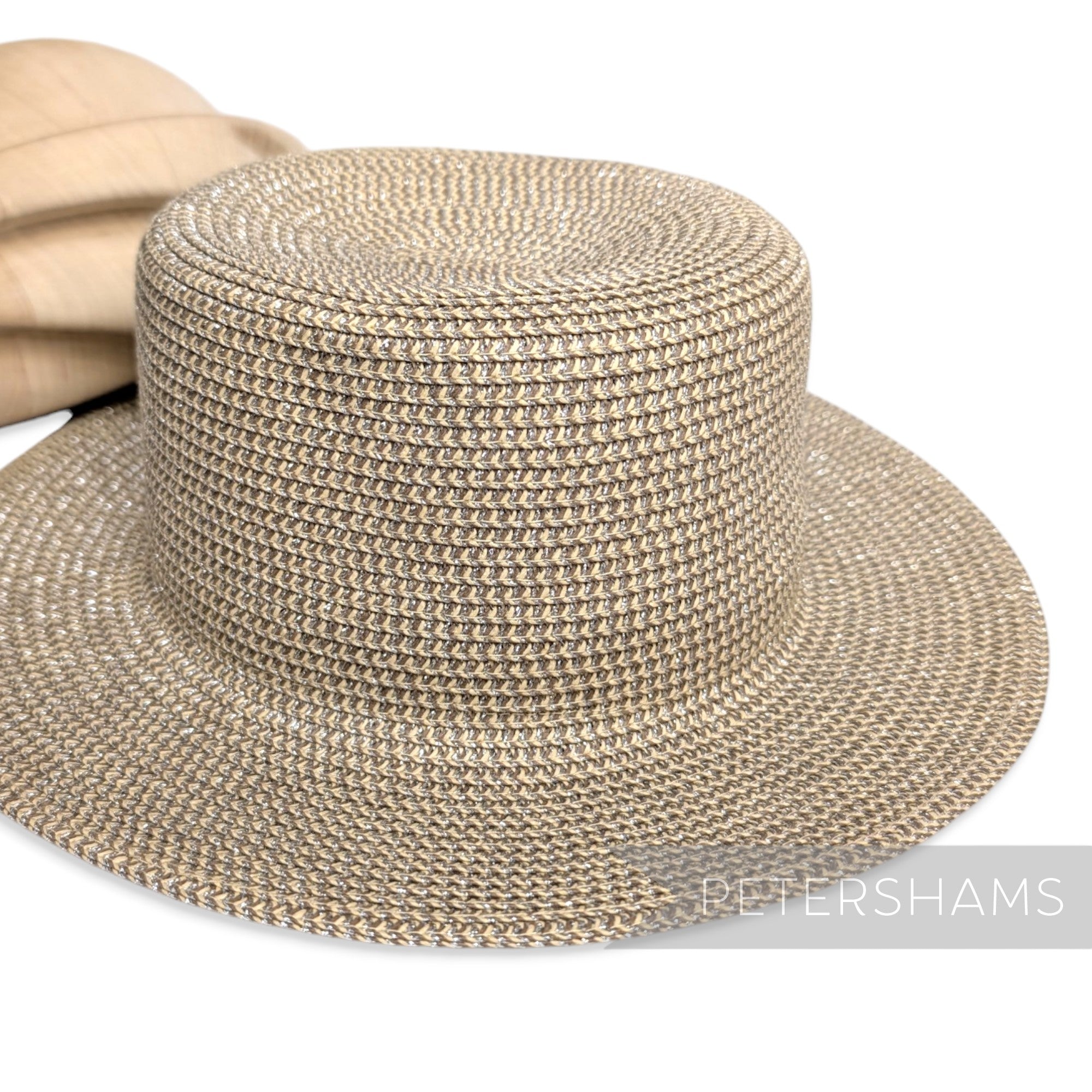 Flat Oval Crown & Short Flat Brim Adjustable Untrimmed Hat