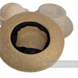 Flat Oval Crown & Short Flat Brim Adjustable Untrimmed Hat