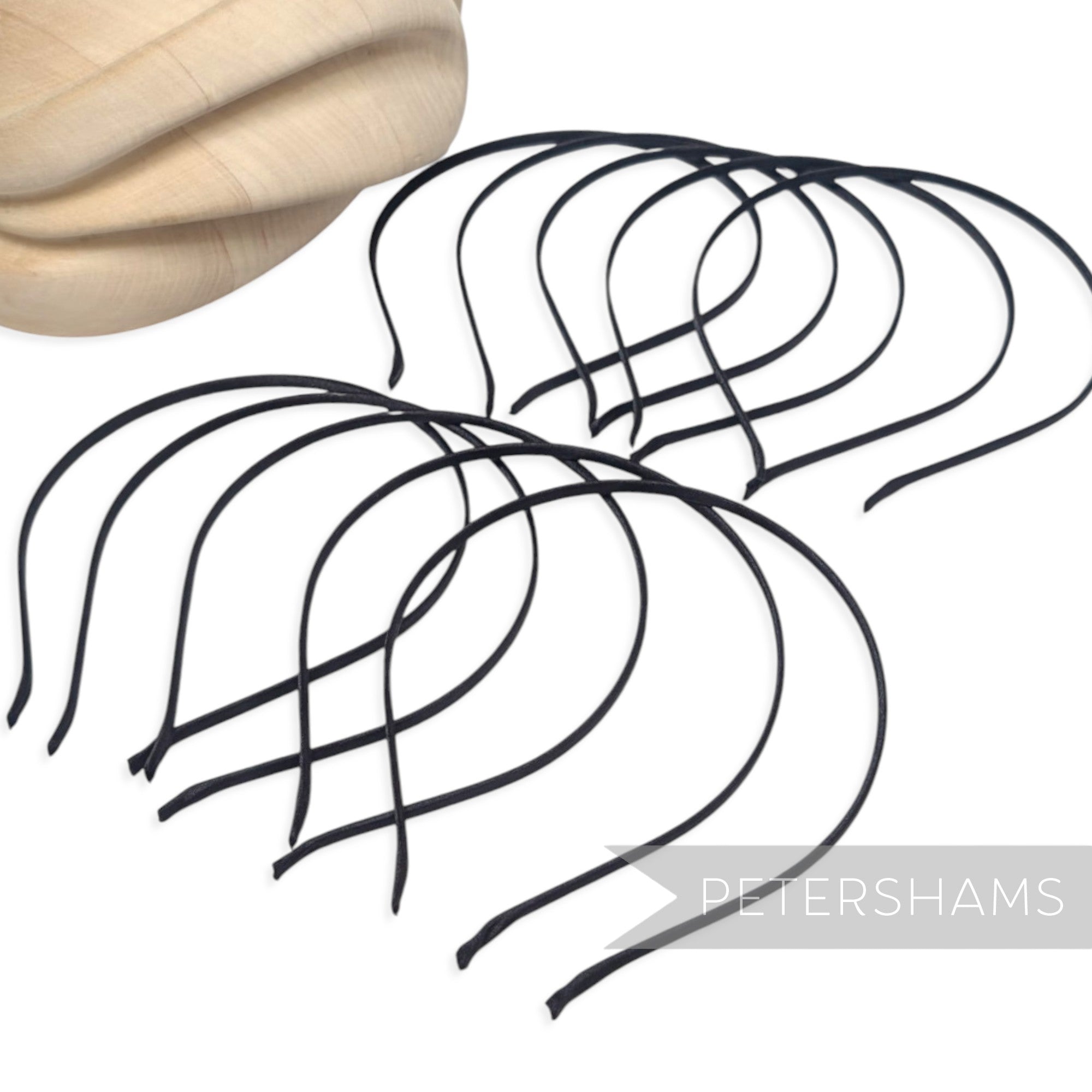 5mm Satin Covered Metal Headbands