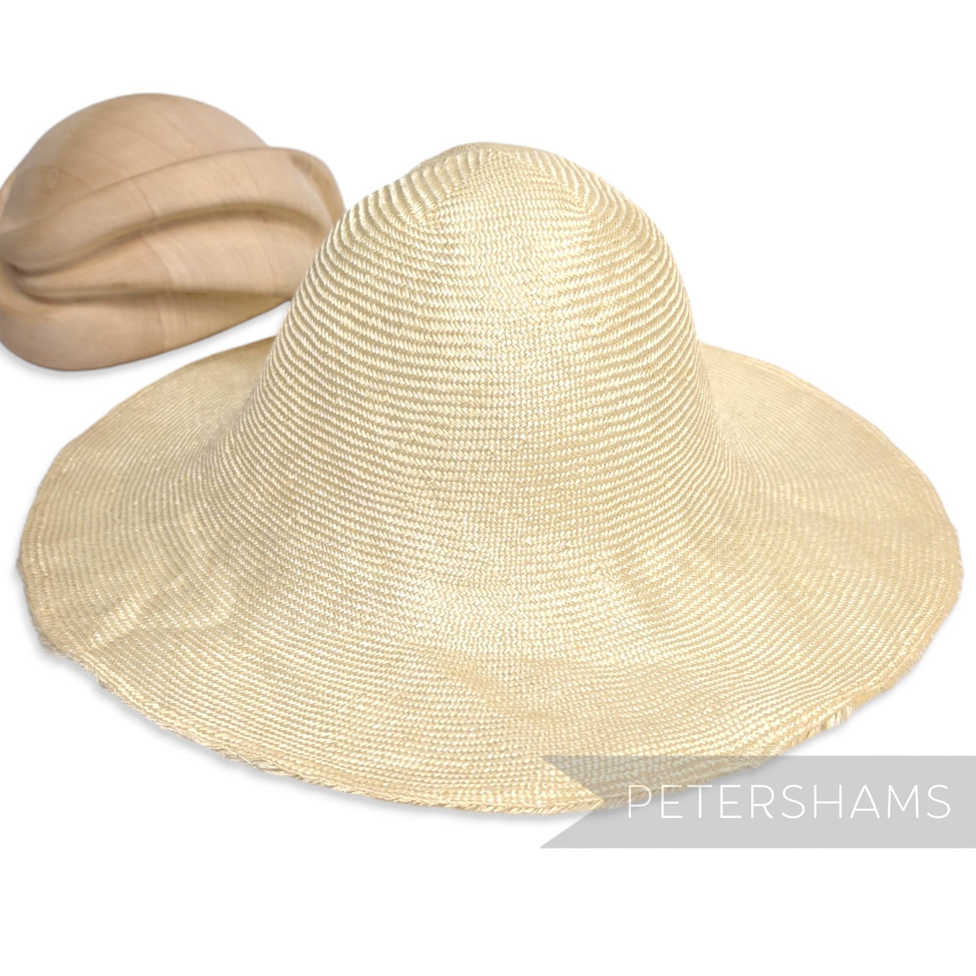 Parasisal Straw Capeline Hat Body - 11"