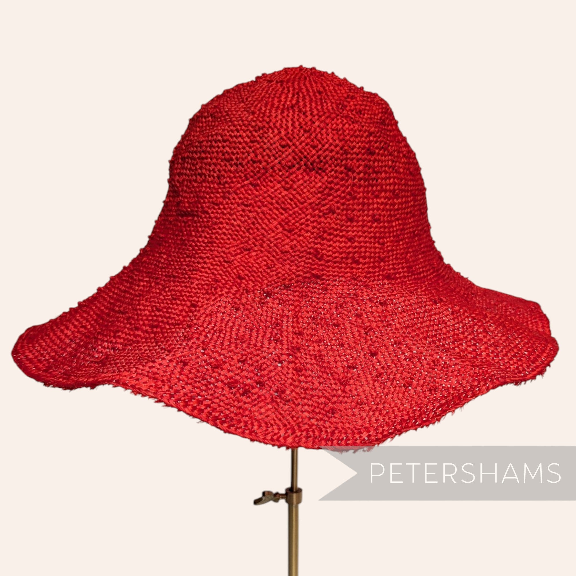 Knotted Ramie Straw Capeline Hat Body - 11"